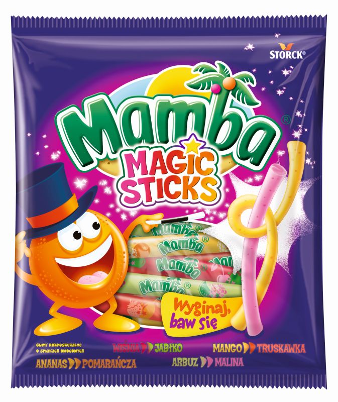 MAMBA GUMA MAGIC STICKS 140G\1szt