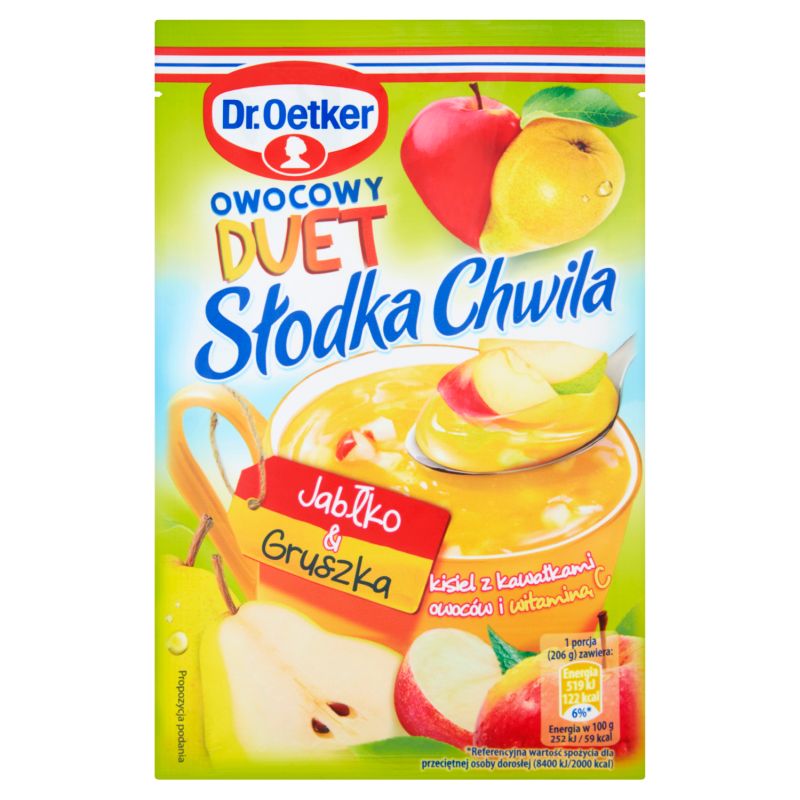 DR OETKER SLODKA CHWILA KISIEL JABLKO GRUSZKA 31,5G\1szt