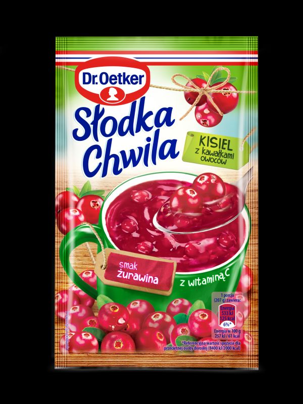 DR OETKER SLODKA CHWILA KISIEL ZURAWINA OWOC 32,5G\1szt