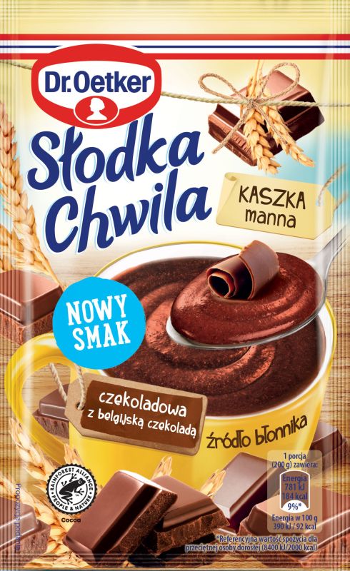 DR OETKER SLODKA CHWILA KASZKA MANNA CZEKOLADOWA 50G\1szt