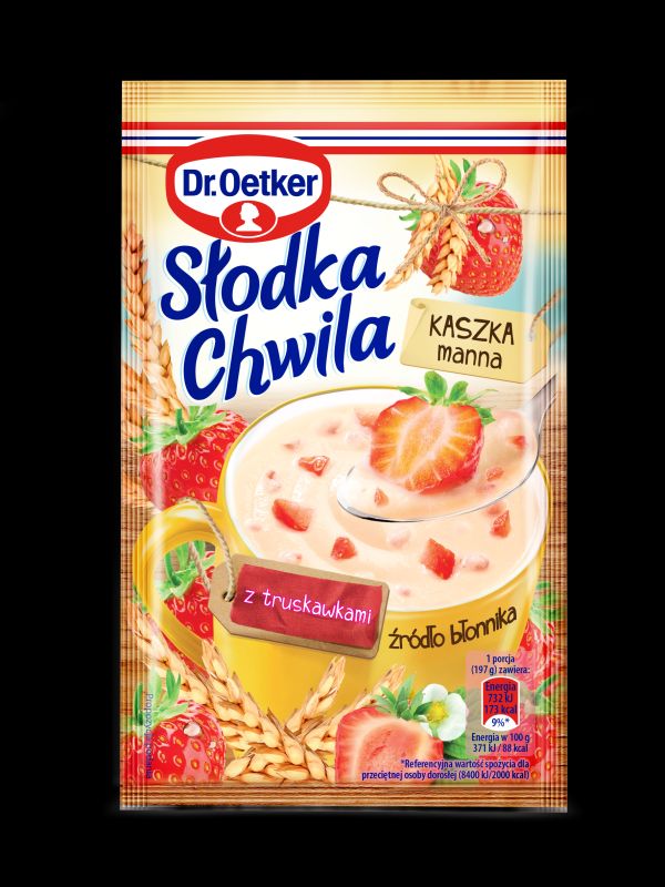 DR OETKER SLODKA CHWILA KASZKA MANNA TRUSKAWKOWA 47,5G\1szt