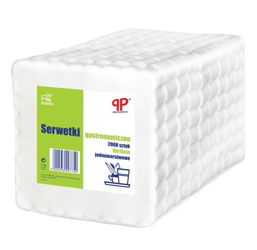 PP SERWETKI GASTRO 15X15 2000SZT\1szt