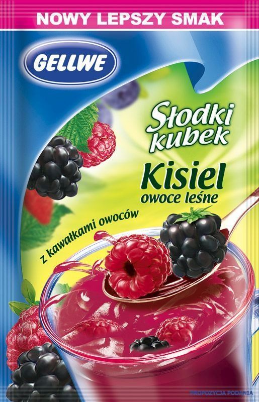 GELLWE KISIEL SLODKI KUBEK OWOCE LESNE 30G\1szt