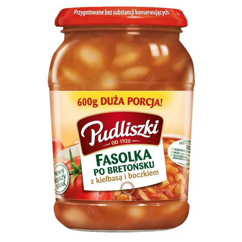 PUDLISZKI FASOLKA PO BRETONSKU 600G\1szt