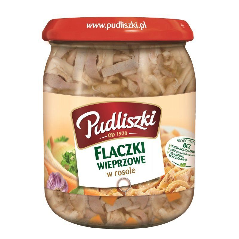 PUDLISZKI FLAKI WIEPRZOWE W ROSOLE 500G\1szt