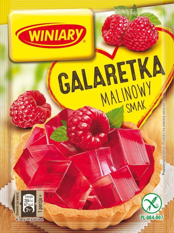 WINIARY GALARETKA MALINOWA 71G\22szt