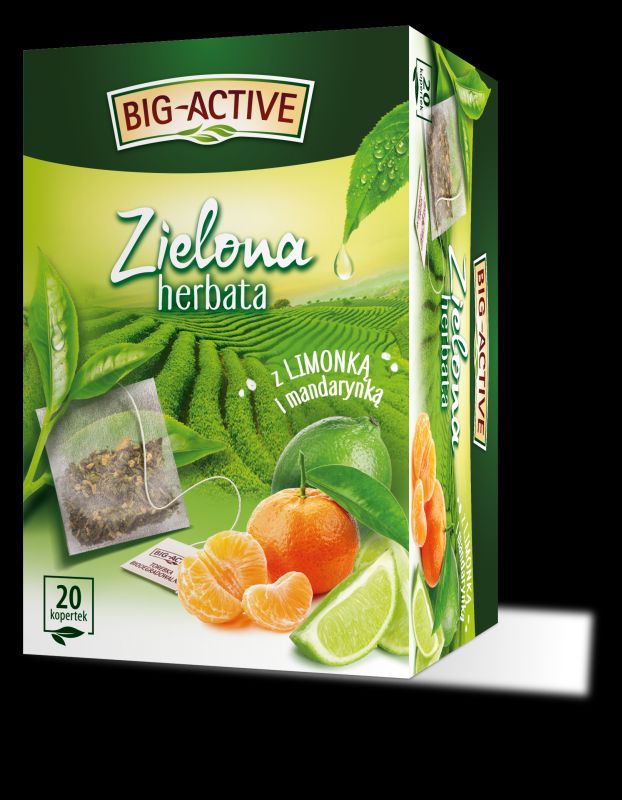 BIG ACTIVE HERBATA ZIELONA MANDARYNKA LIMONKA 20KOP\1szt