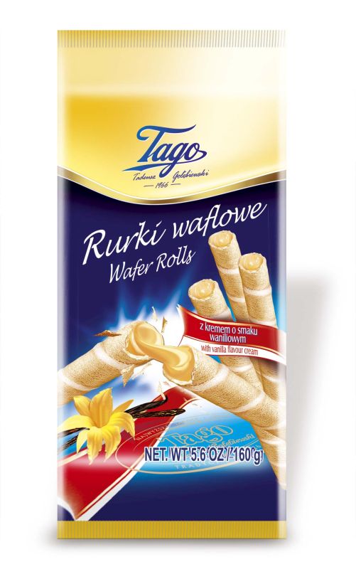 TAGO RURKA WAFLOWA KR WANILIA 150G\1szt