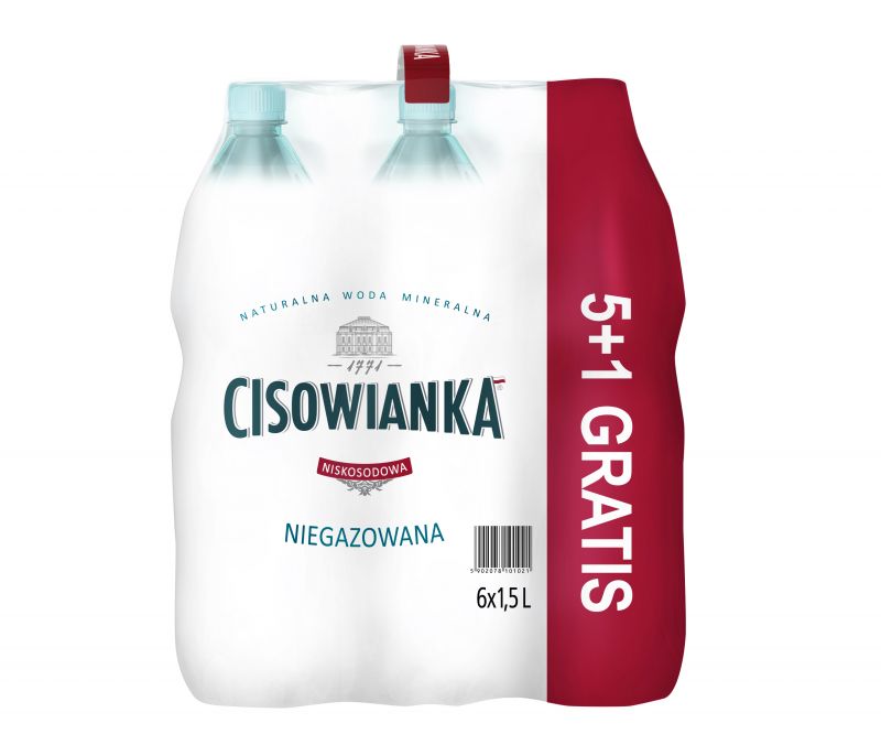 CISOWIANKA WODA NGAZ PET 1,5L