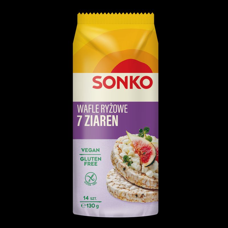 SONKO WAFLE 7 ZIARNA RYZ DZIKI 130G\1szt