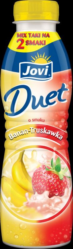 JOVI JOGURT DUET BANAN TRUSKAWKA 350G/12 SZT