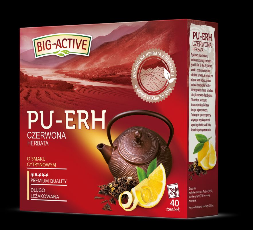 BIG ACTIVE HERBATA PU-ERH CYTRYNA 40TB\1szt