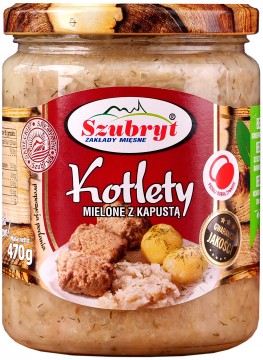 SZUBRYT KOTLET MIELONY Z KAPUSTA 470G