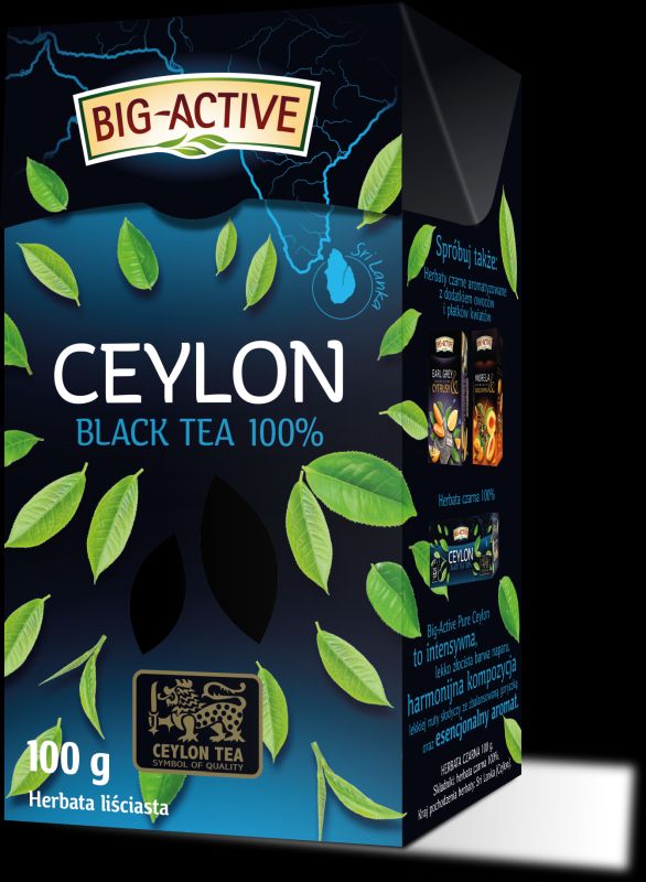 BIG ACTIVE HERBATA PURE CEYLON 100G\1szt