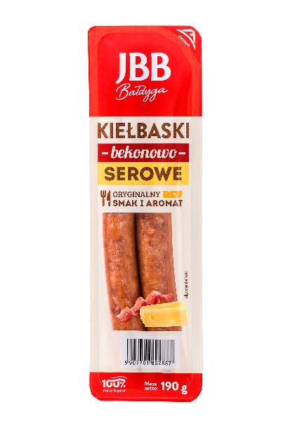 JBB KIELBASKI BEKONOWO-SEROWE 190G